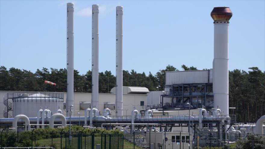 Tuberías en las instalaciones del gasoducto ruso Nord Stream 1, Alemania, 11 de julio de 2022. (Foto: Getty Images)