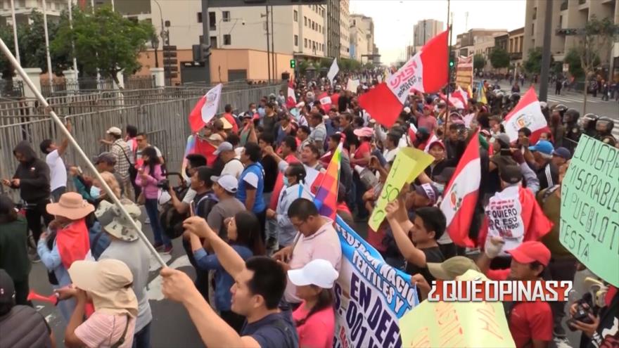 Ciudadanos peruanos luchan en las calles por adelanto de elecciones | ¿Qué opinas?