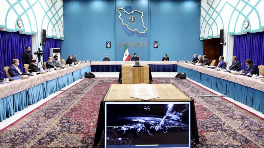 El presidente iraní, Seyed Ebrahim Raisi, en la reunión del Consejo Supremo del Espacio, 4 de enero de 2023.