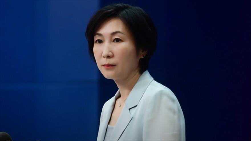 La portavoz de la Cancillería china, Mao Ning.