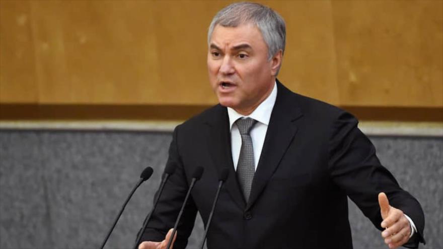 El presidente de la Duma de Rusia, Viacheslav Volodin.