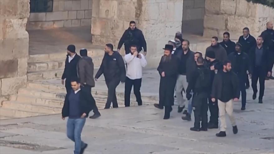 Los palestinos marchan contra la visita de Ben Gvir a Al-Aqsa