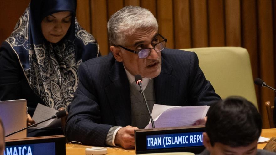 El representante permanente de Irán ante la ONU, Amir Said Iravani, en Nueva York, 14 de diciembre de 2022. (Foto: Getty Images)