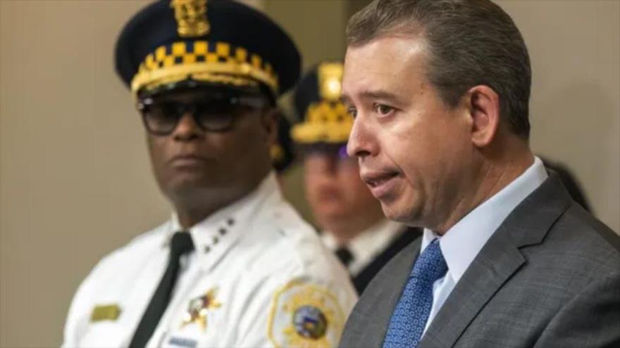 Jefe de las Escuelas Públicas de Chicago (CPS, por sus siglas en inglés), Pedro Martínez, diciembre de 2022. 
