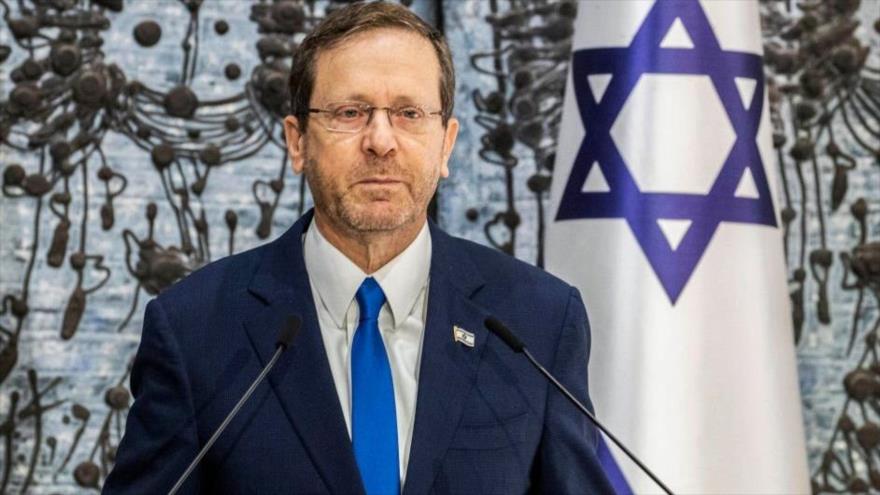 El presidente israelí, Isaac Herzog, ofrece un discurso en la residencia presidencial, Al-Quds (Jerusalén), 13 de noviembre de 2022, (Foto: Getty Images)