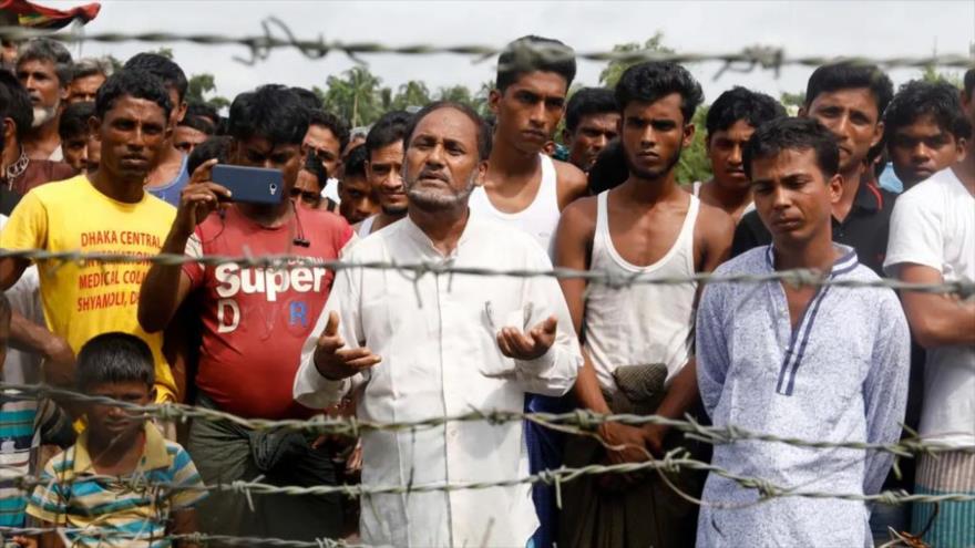 Refugiados rohingyas en el campamento del distrito de Coxs Bazar (sureste de Bangladés). 