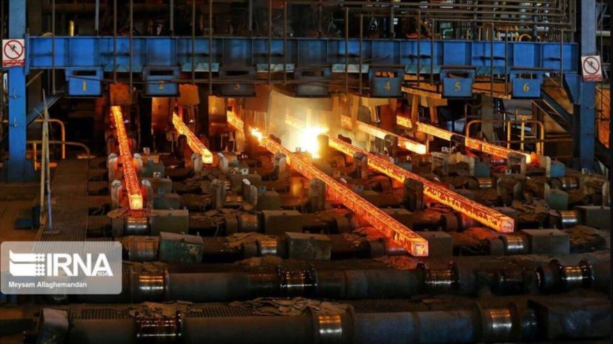 Una fábrica de producción de acero en Irán. 