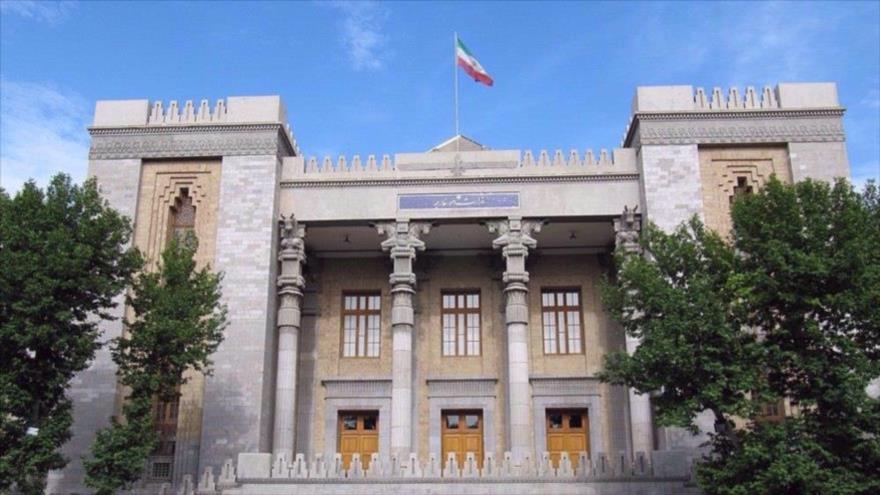 El edificio del Ministerio de Asuntos Exteriores de Irán, situado en el centro de Teherán, la capital.