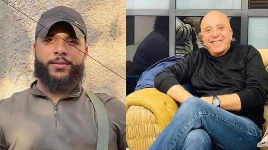 Los palestinos, Jawad Farid Bawaqna de 57 años, y Adham Basem Jabarin de 28, asesinados por el ejército israelí en Yenín, Cisjordania.