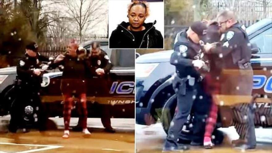 Vídeo: Policías golpean en la cara a una mujer afroestadounidense | HISPANTV