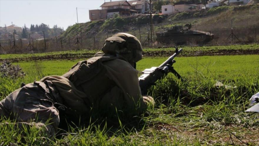 Soldado libanés cerca de la línea de separación entre El Líbano y los territorios ocupados palestinos, 19 de enero de 2023. (Foto: Getty Images)
