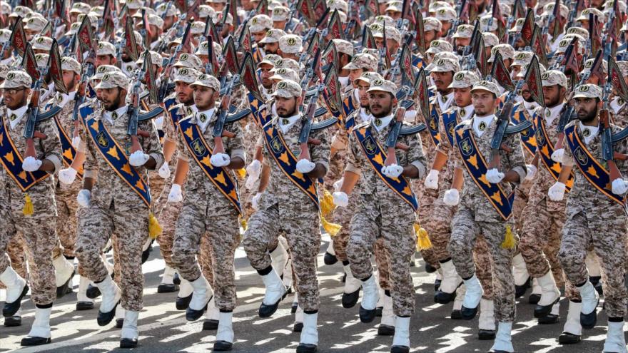 Miembros del Cuerpo de Guardianes de la Revolución Islámica (CGRI) de Irán.