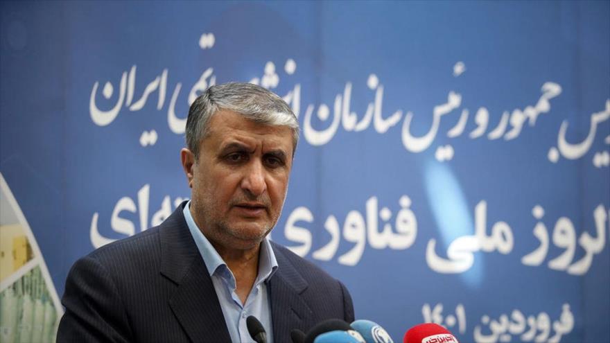 El jefe de la Organización de Energía Atómica de Irán (OEAI), Mohamad Eslami. (Foto: Borna News)