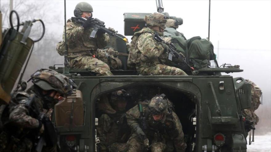 Soldados de EE.UU. en una maniobra militar en Paju, Corea del Sur, 13 de enero de 2023. (Foto: Getty Images)