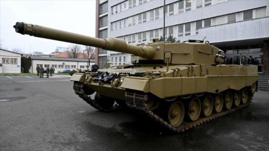 Alemania entrega sus tanques Leopard a Eslovaquia, en Bratislava, Eslovaquia, 19 de diciembre de 2022. (Foto: Reuters)