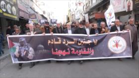 Yihad Islámica organiza marchas en apoyo al pueblo de Yenín