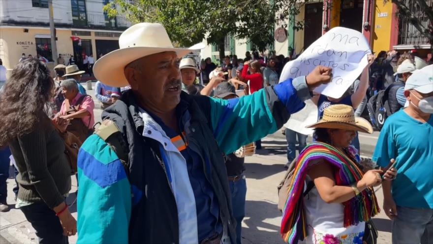 Indígenas protestan por injusto proceso electoral 2023 en Guatemala