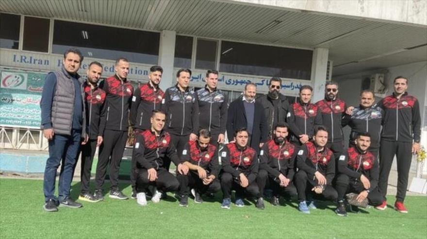 Selección nacional de Irán que participa en la Copa del Mundo de Hockey Sala 2023 en Sudáfrica.