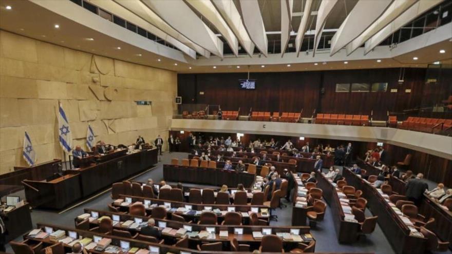 Una sesión del parlamento del régimen israelí.