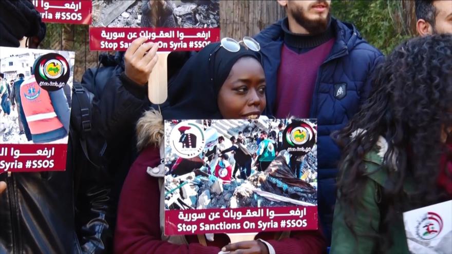 Medios populares piden a Occidente levantar sanciones contra Siria