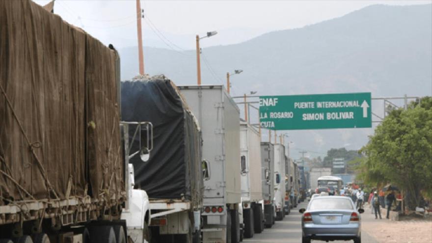 Paso fronterizo entre Venezuela y Colombia.
