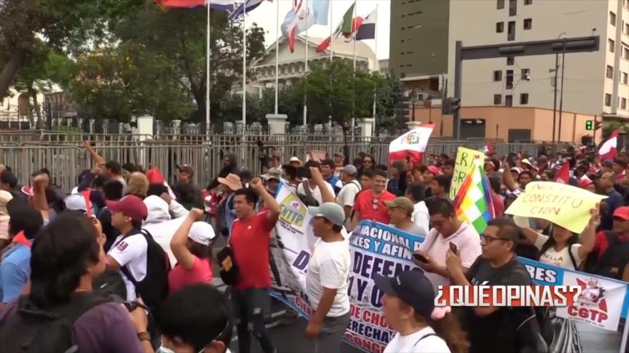 ¿Cuál es la postura de las autoridades en Perú frente a las protestas? | ¿Qué opinas?