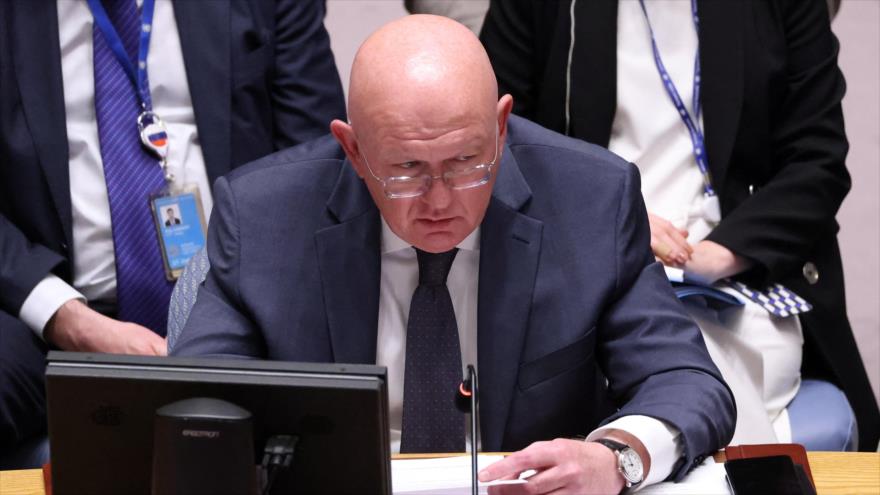 El embajador ruso ante las Naciones Unidas, Vassily Nebenzia. 