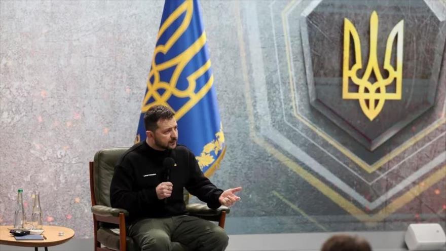 Presidente de Ucrania, Volodimir Zelenski, asiste a una conferencia de prensa, en Kiev, Ucrania, 24 de febrero de 2023. (Foto: Reuters)