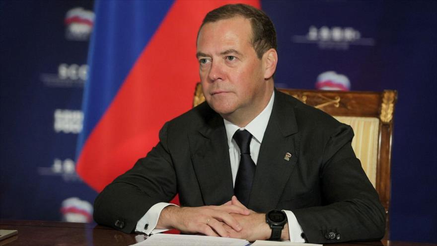 El vicepresidente del Consejo de Seguridad de Rusia, Dmitri Medvedev. (Foto vía Twitter)