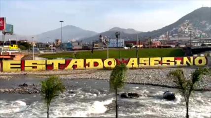 Vídeo: Pintan un gran mural contra el gobierno de Boluarte en Perú