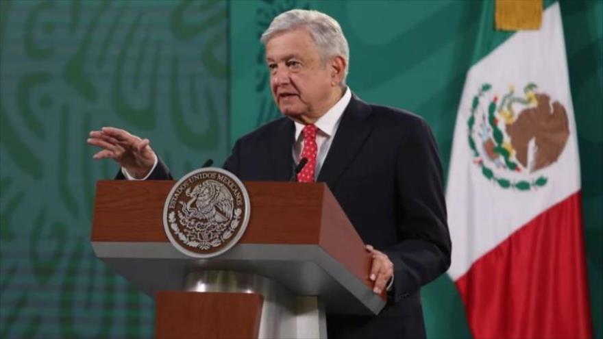 El presidente mexicano, Andrés Manuel López Obrador, en una conferencia de prensa en la Ciudad de México.