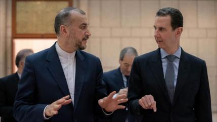 Canciller de Irán se reúne con el presidente sirio Bashar al-Asad
