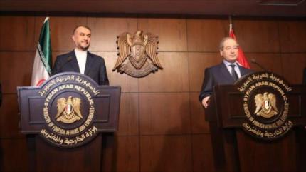 Canciller iraní en Siria: Al régimen de Israel le esperan días difíciles 
