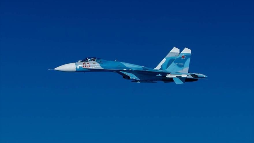 Caza Sujoi Su-27 de la Fuerza Aérea de Rusia-