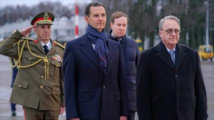 Presidente de Siria llega a Rusia para reunirse con Putin