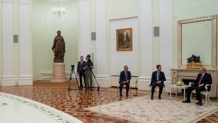 Presidente de Siria reconoce en Moscú las nuevas fronteras rusas | HISPANTV