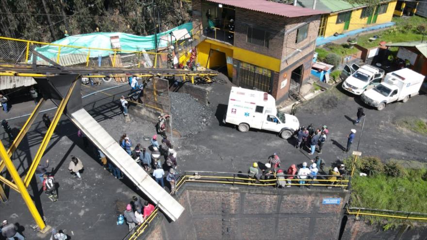 Una mina de carbón en el municipio de Sutatausa, en el centro de Colombia, donde se registró una explosión, 15 de marzo de 2023.
