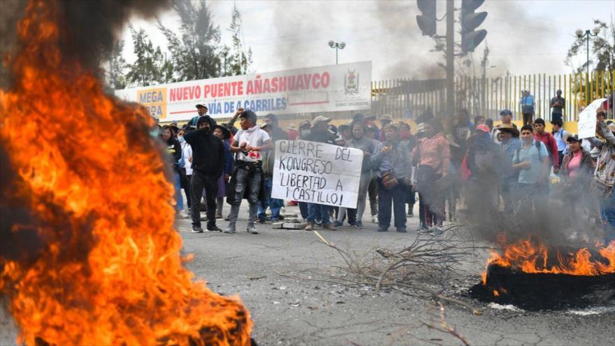 La ciudad de Arequipa, uno de los puntos más fervientes de protestas contra la presidenta Dina Boluarte, diciembre de 2022.