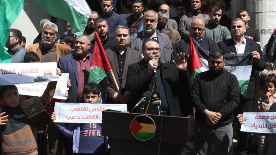 HAMAS organiza marcha contra las atrocidades de Israel