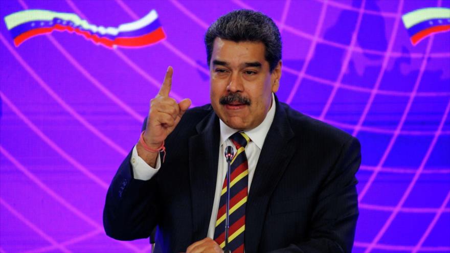 Presidente venezolano, Nicolás Maduro, en el Palacio de Miraflores, 16 de febrero de 2022. (Foto: Reuters)