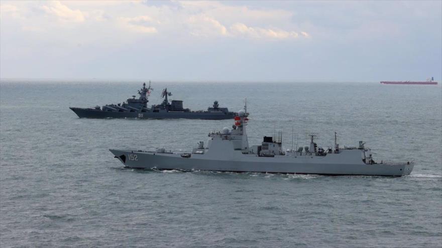‘Maniobra naval China-Rusia-Irán, fuerte mensaje contra terrorismo’ | HISPANTV