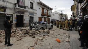 Fuerte sismo de magnitud 6.7 deja 13 muertos en Ecuador