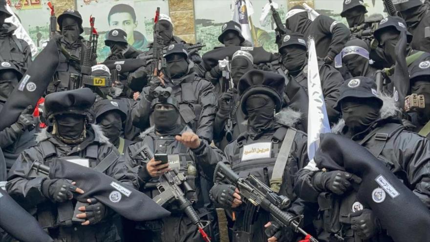 Miembros del grupo palestino conocido como ‘la Guarida de Leones’.