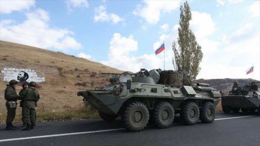 Los guardias fronterizos rusos en Armenia.