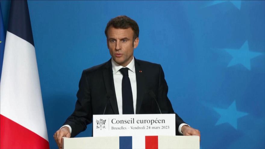 Macron expresa su apoyo a los agentes contra disturbios en Francia