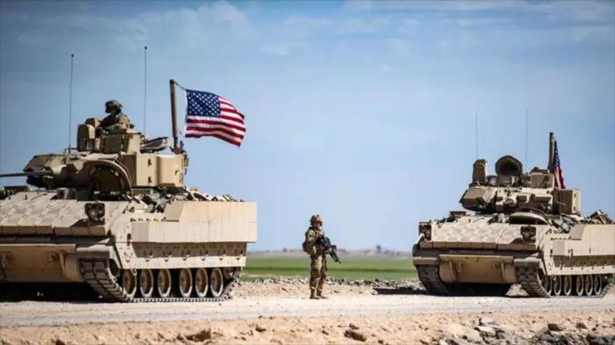 Las tropas de EE.UU. en la provincia siria de Al-Hasaka, 20 de abril de 2022.