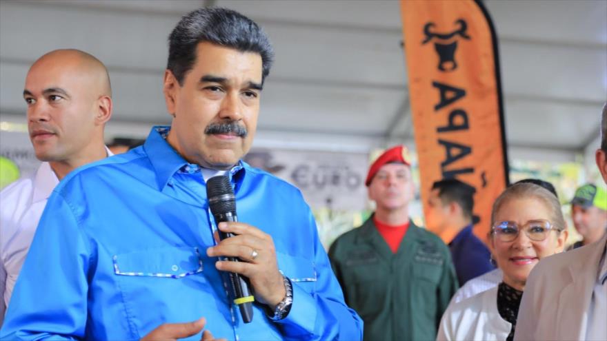 El presidente de Venezuela, Nicolás Maduro, durante un acto en Caracas, 29 de marzo de 2023.
