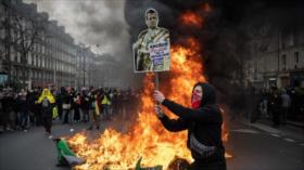 Siguen en Francia protestas contra reforma de pensiones de Macron