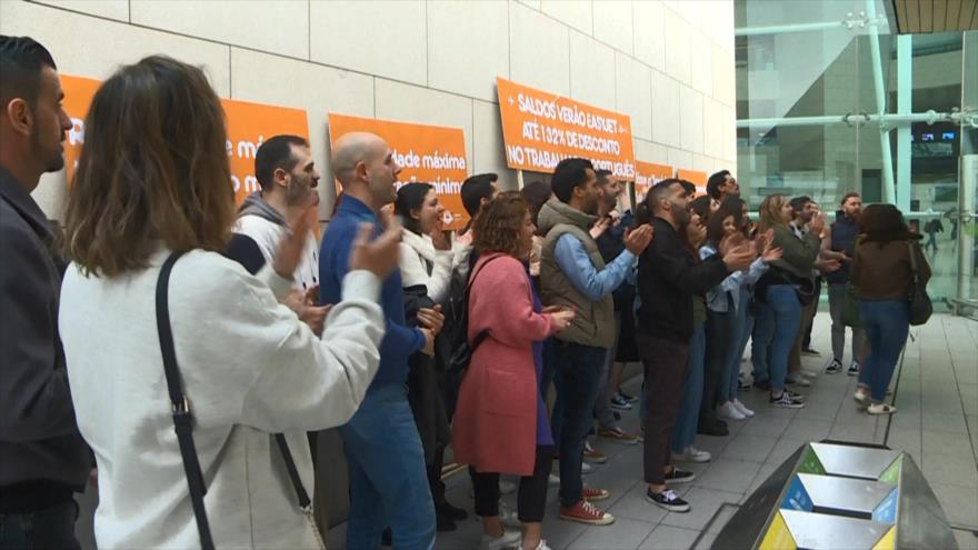 Oleada de huelgas paraliza aeropuertos de Portugal y Reino Unido