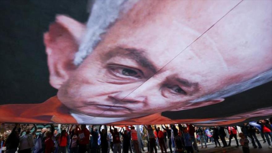 Sondeo: Pausa temporal en reforma inicia colapso de Netanyahu